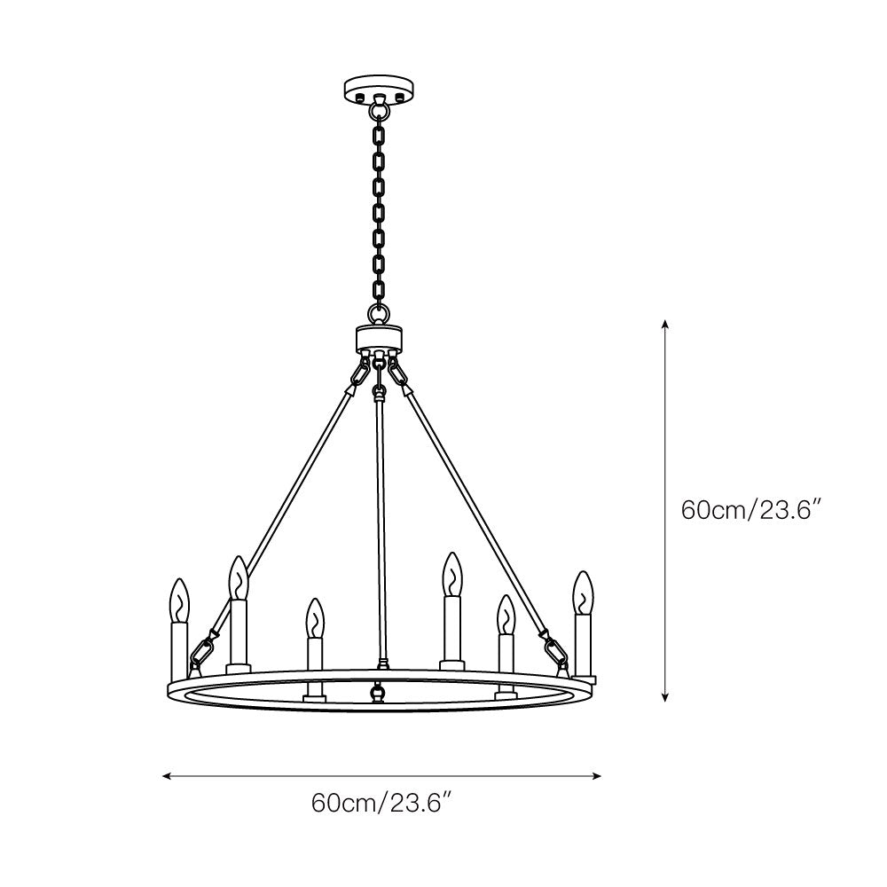Mjolkuvyo Modern Minimalist Metal Chandelier - Neutralighting