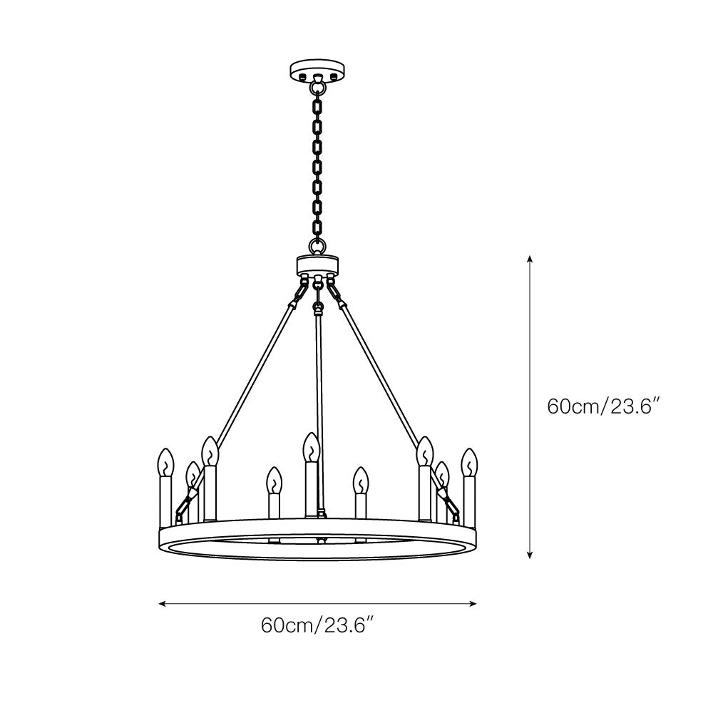 Mjolkuvyo Modern Minimalist Metal Chandelier - Neutralighting