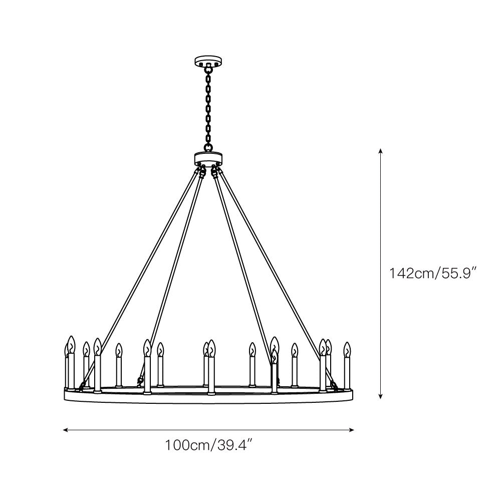 Mjolkuvyo Modern Minimalist Metal Chandelier - Neutralighting