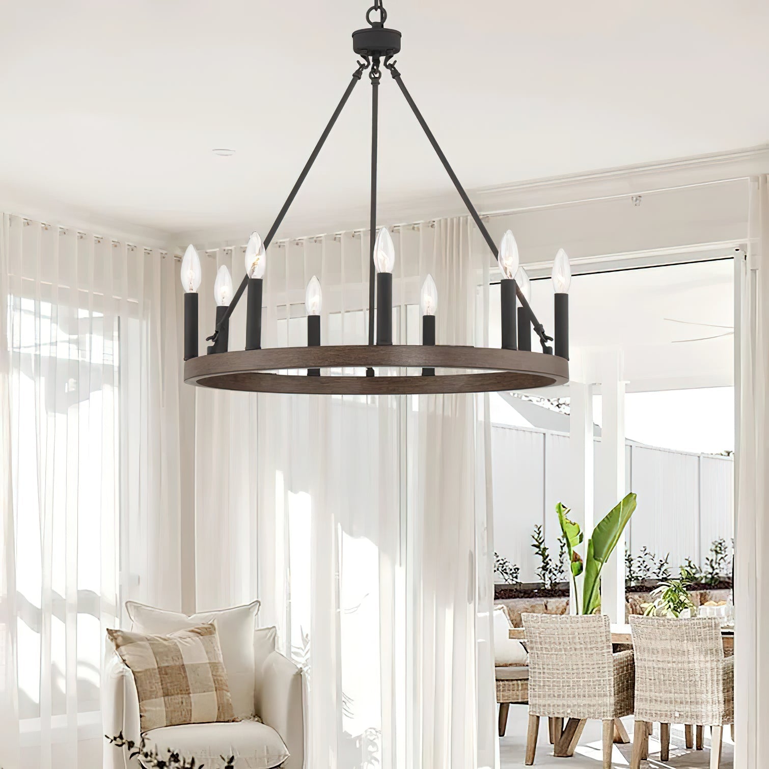 Mjolkuvyo Modern Minimalist Metal Chandelier - Neutralighting