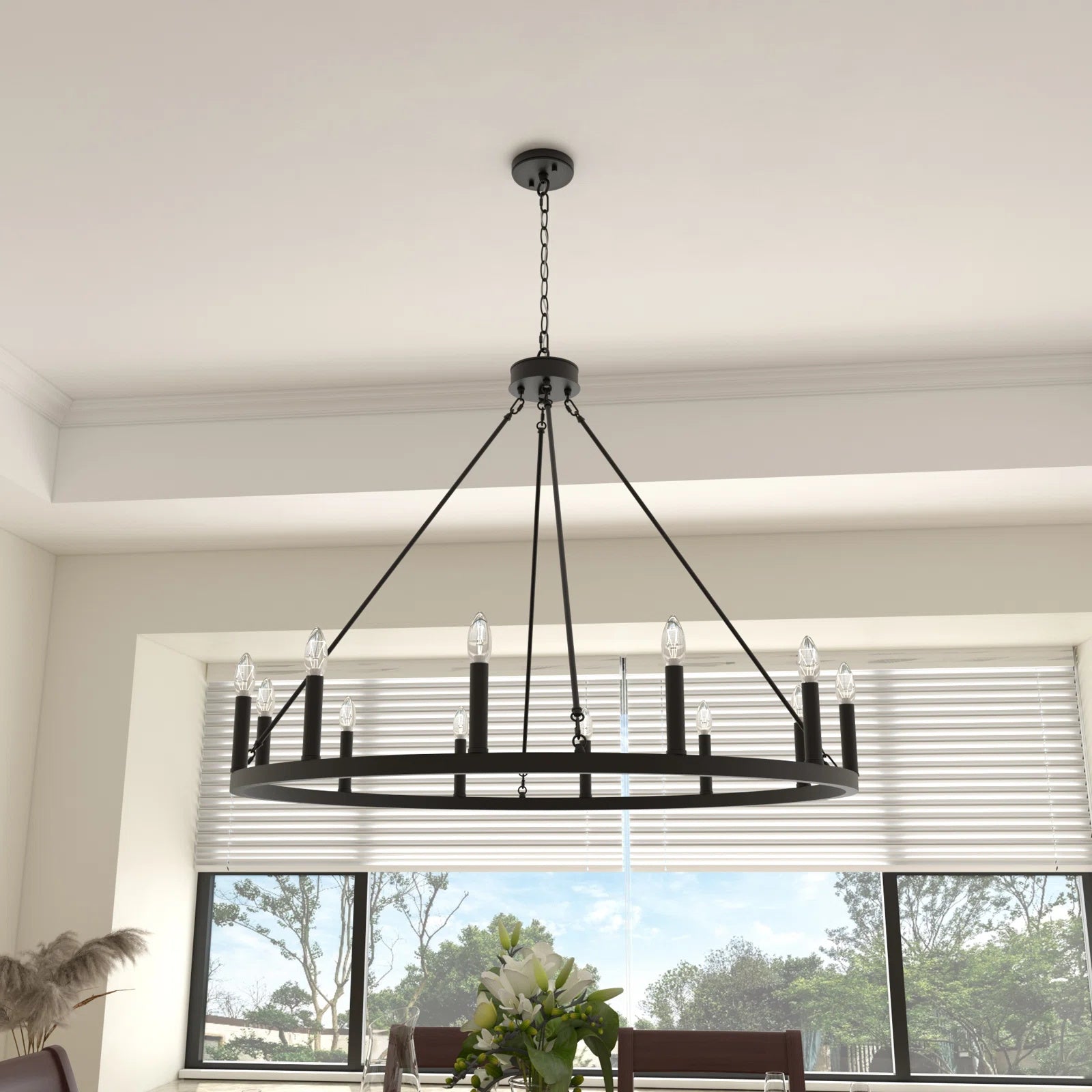 Mjolkuvyo Modern Minimalist Metal Chandelier - Neutralighting