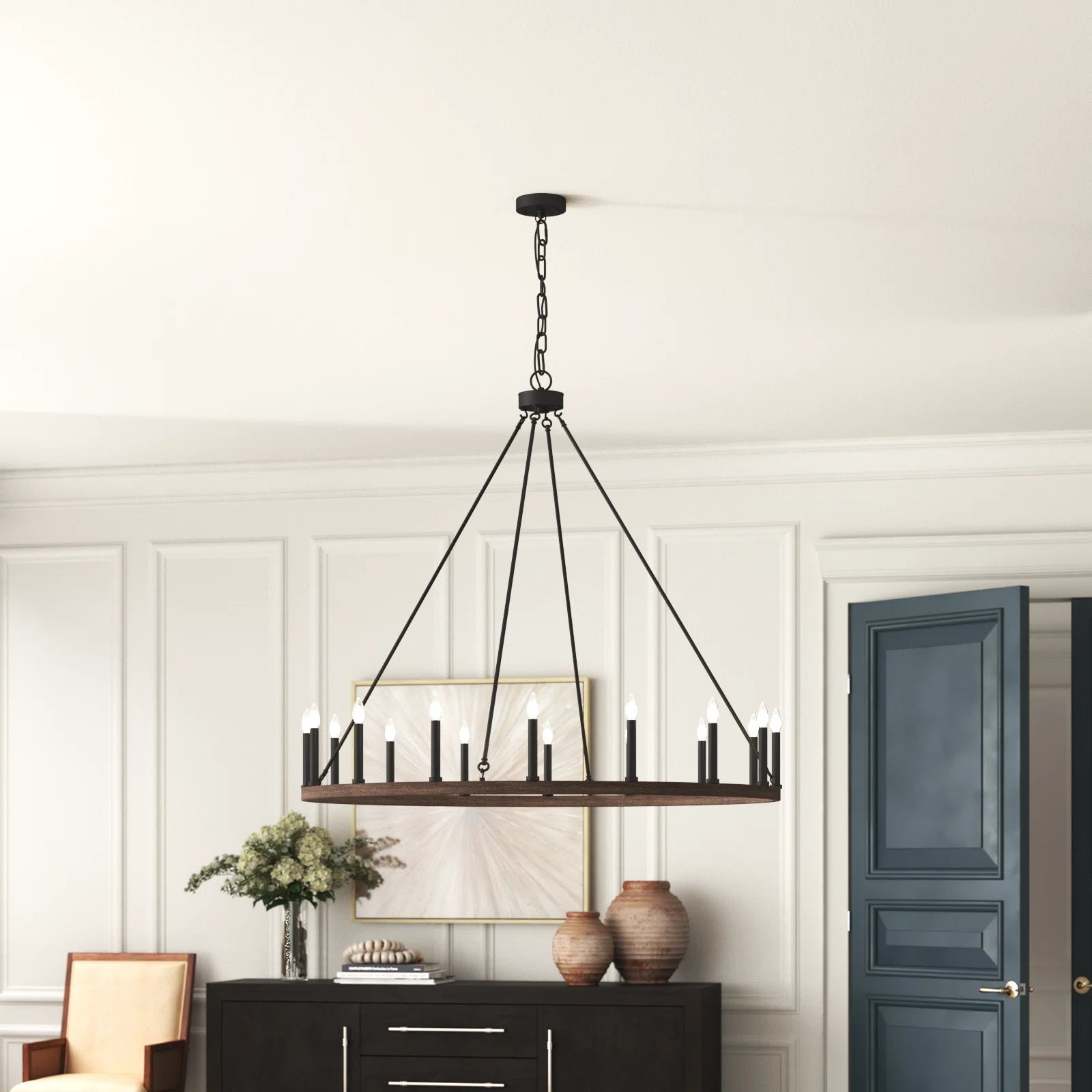 Mjolkuvyo Modern Minimalist Metal Chandelier - Neutralighting