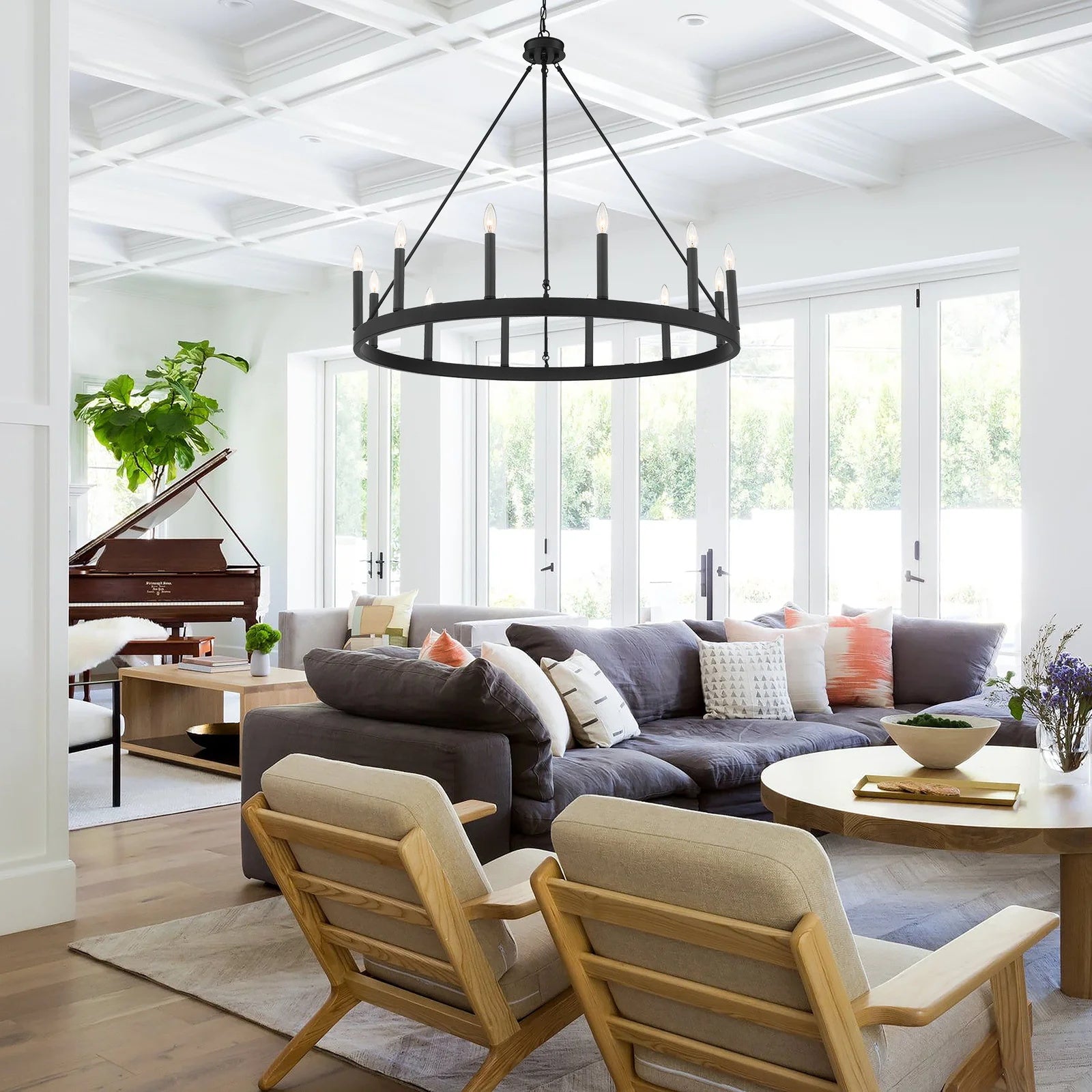 Mjolkuvyo Modern Minimalist Metal Chandelier - Neutralighting