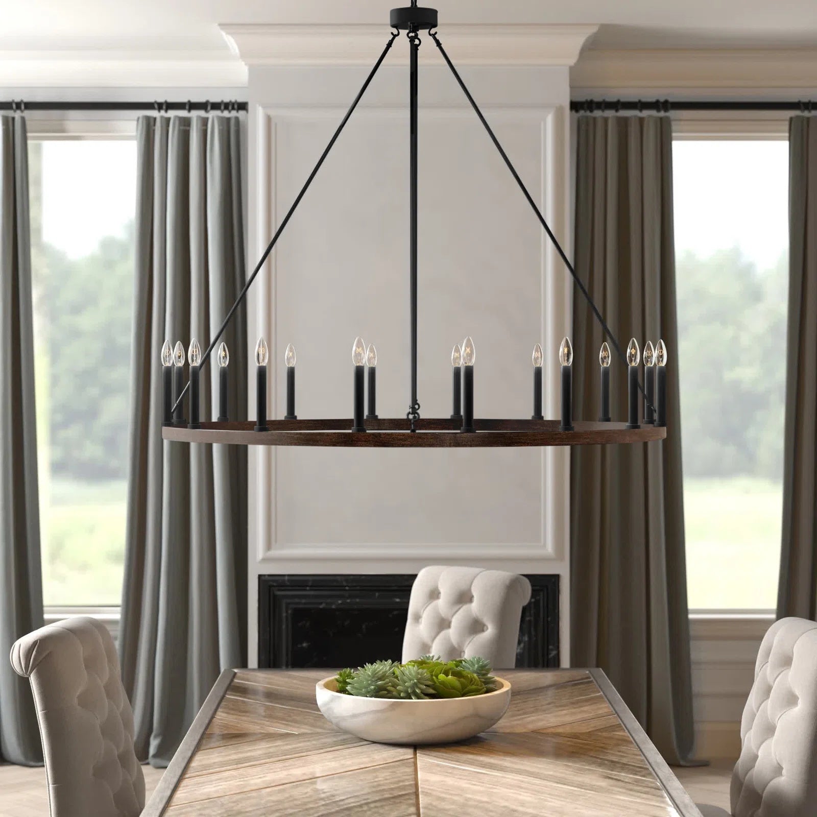 Mjolkuvyo Modern Minimalist Metal Chandelier - Neutralighting