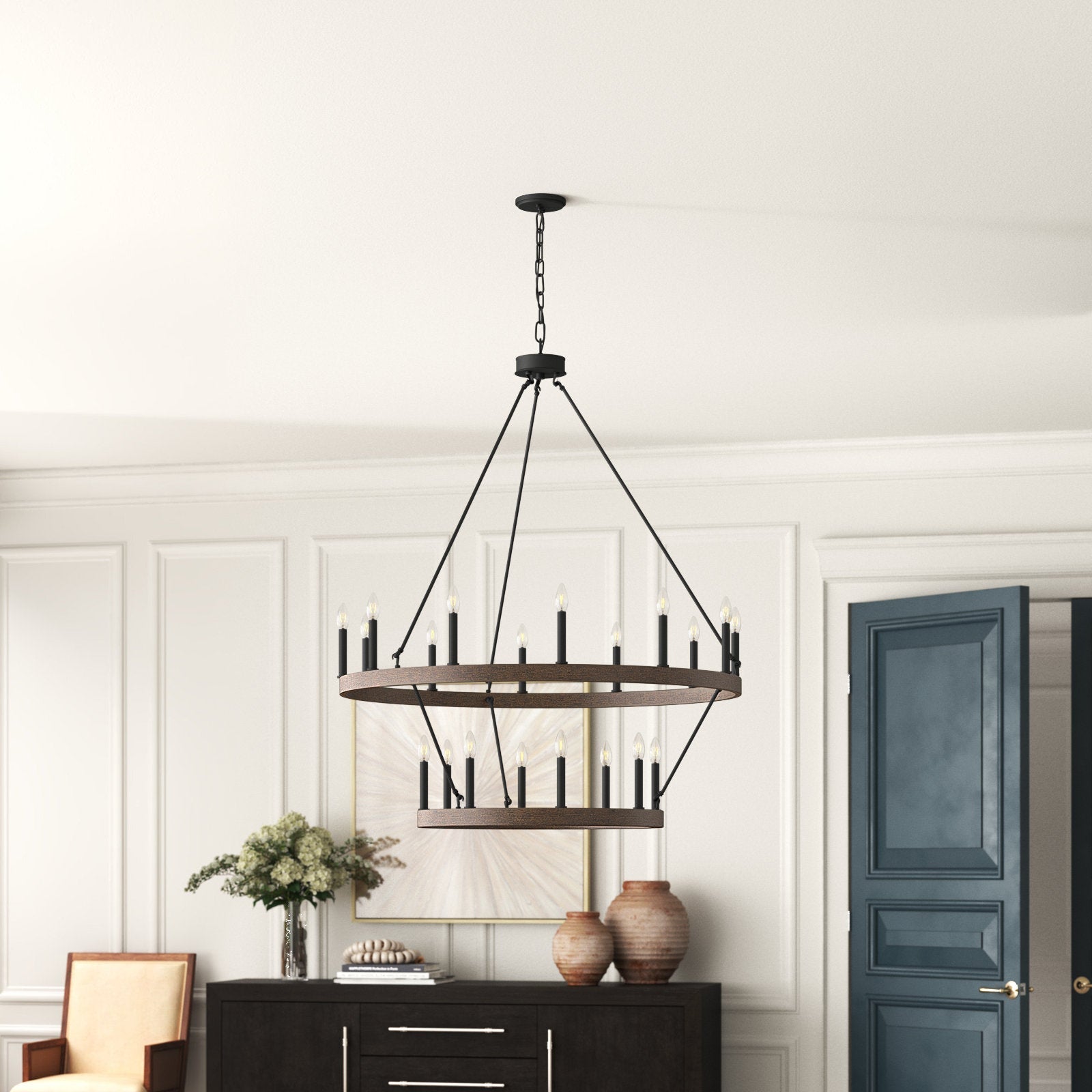 Mjolkuvyo Modern Minimalist Metal Chandelier - Neutralighting