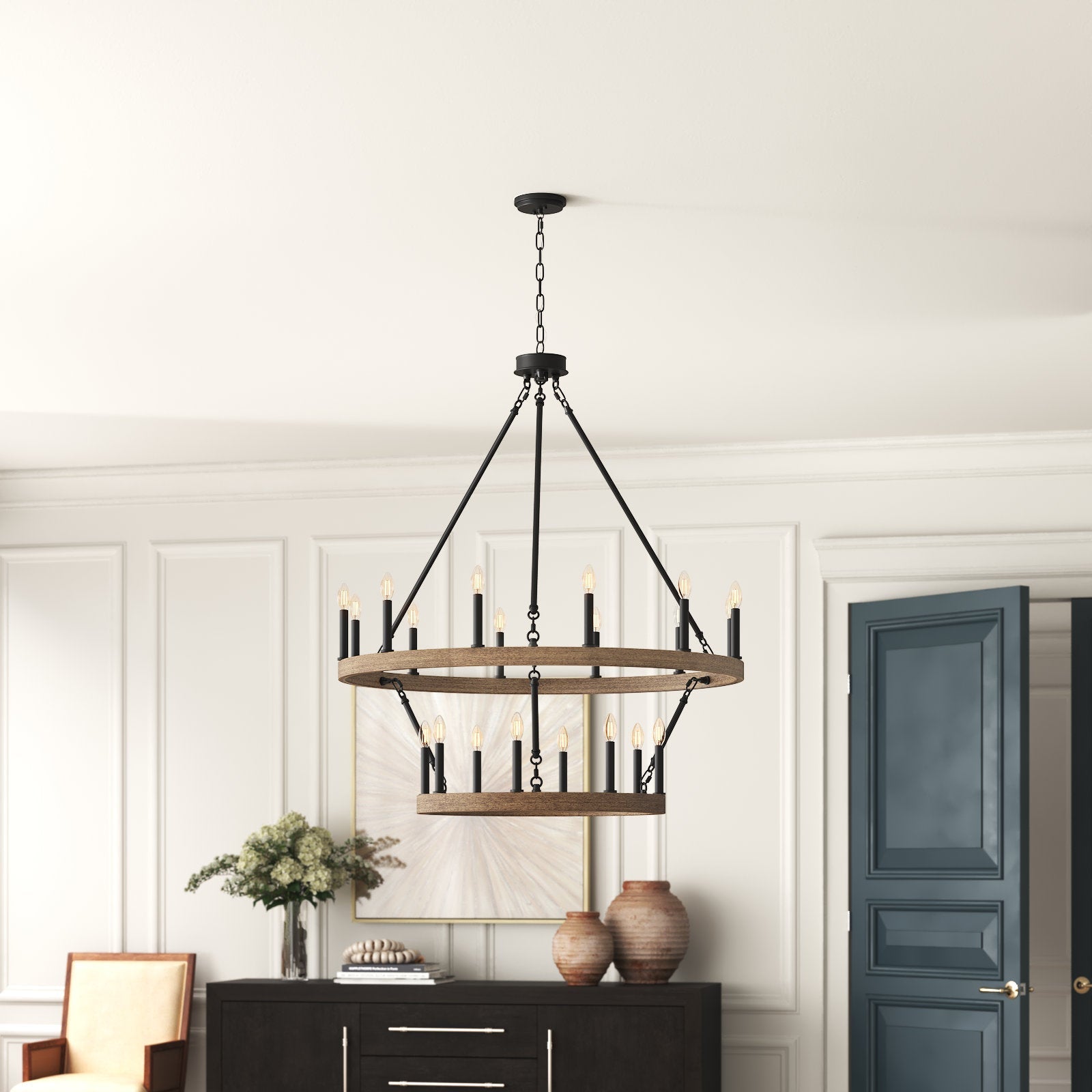 Mjolkuvyo Modern Minimalist Metal Chandelier - Neutralighting