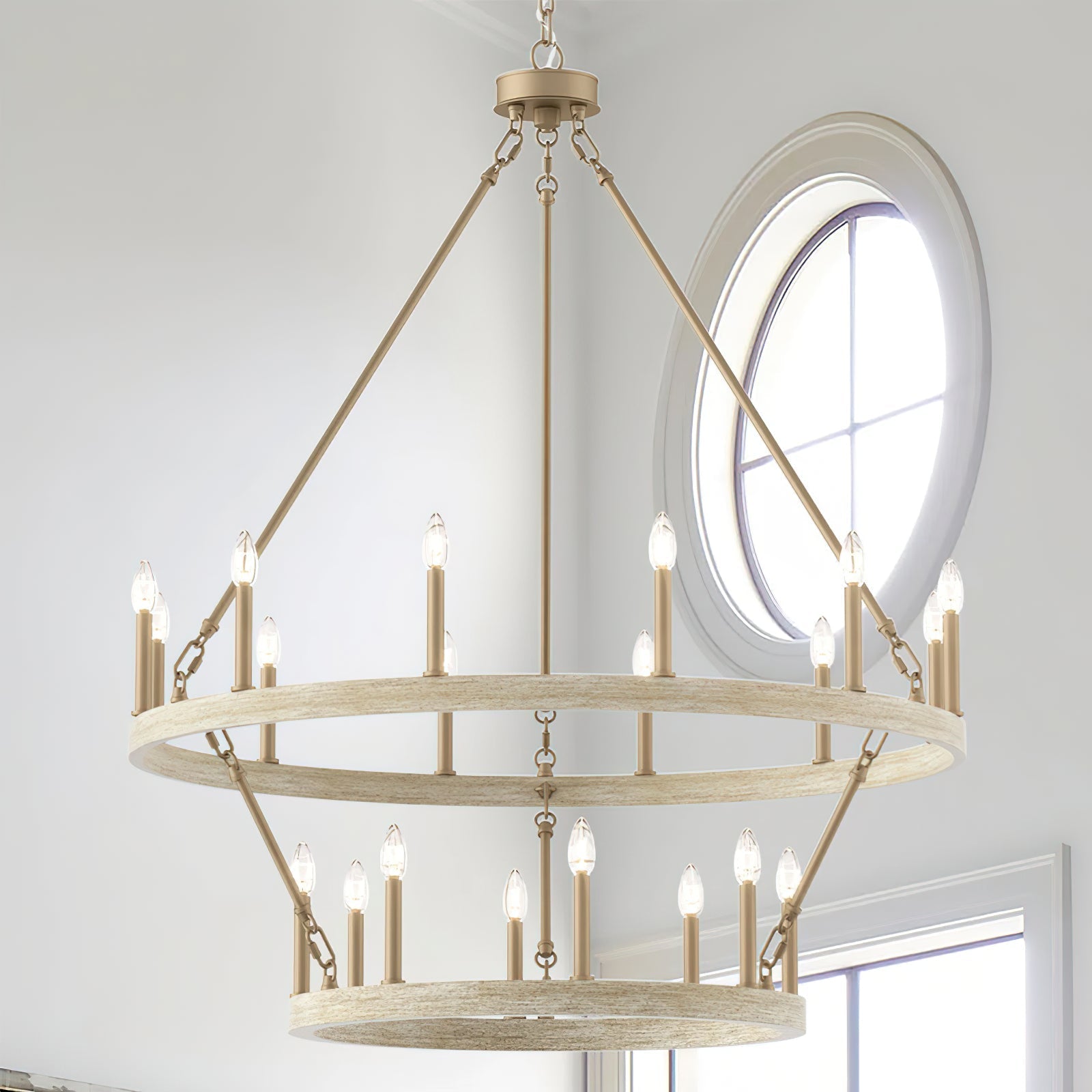 Mjolkuvyo Modern Minimalist Metal Chandelier - Neutralighting