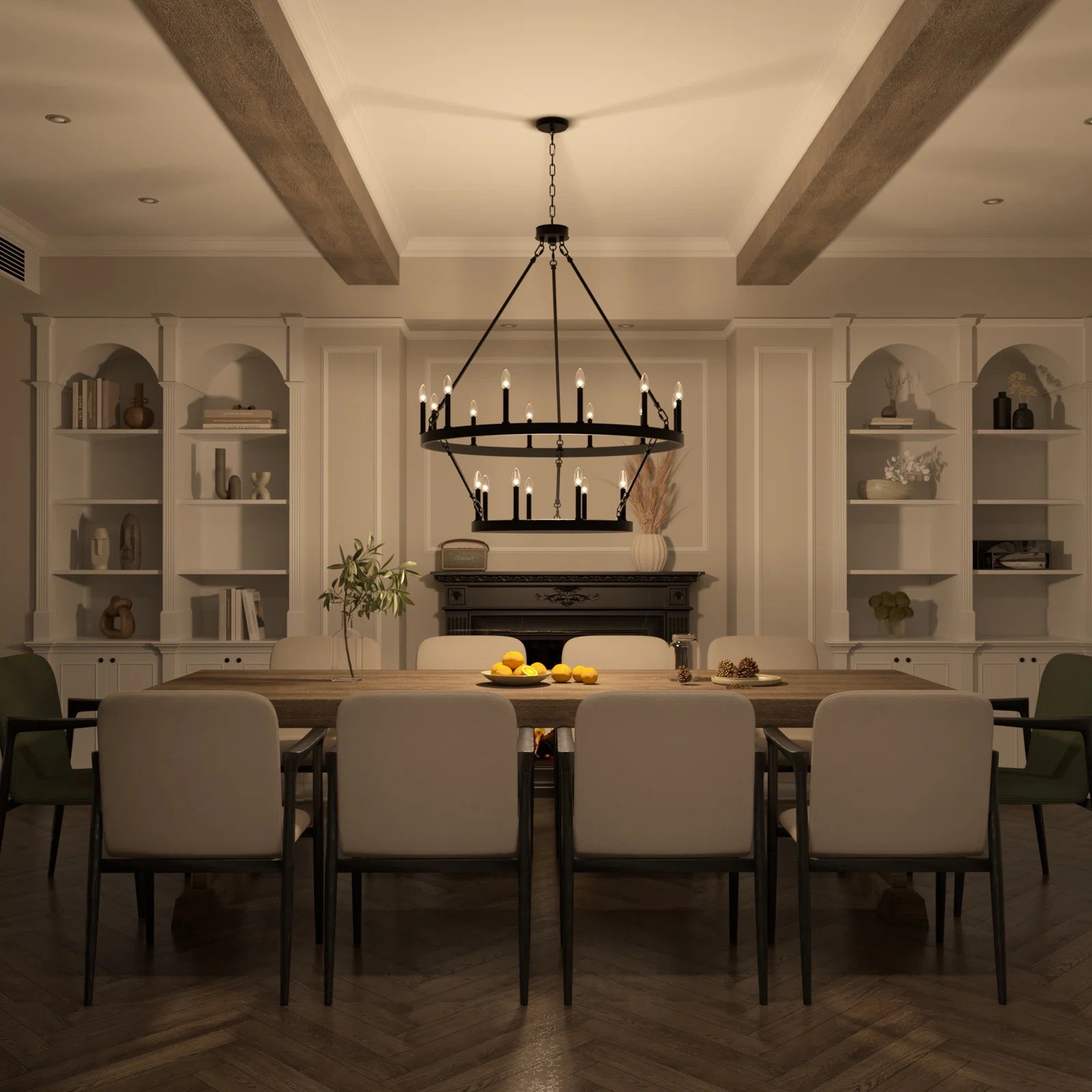 Mjolkuvyo Modern Minimalist Metal Chandelier - Neutralighting
