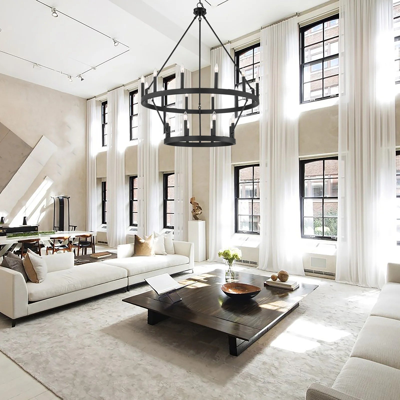 Mjolkuvyo Modern Minimalist Metal Chandelier - Neutralighting