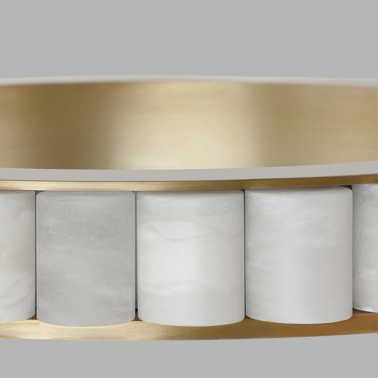 Sifuvyh Postmodern Luxury Stainless Alabaster Chandelier - Neutralighting