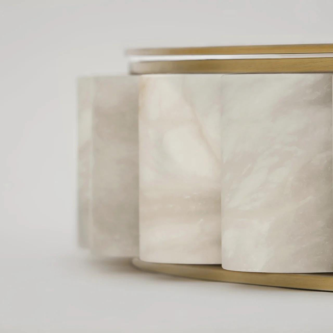 Sifuvyh Postmodern Luxury Stainless Alabaster Chandelier - Neutralighting