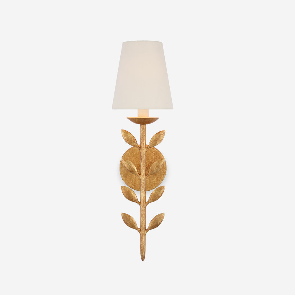 Evoque Gold Leaf Wall Sconce - Neutralighting