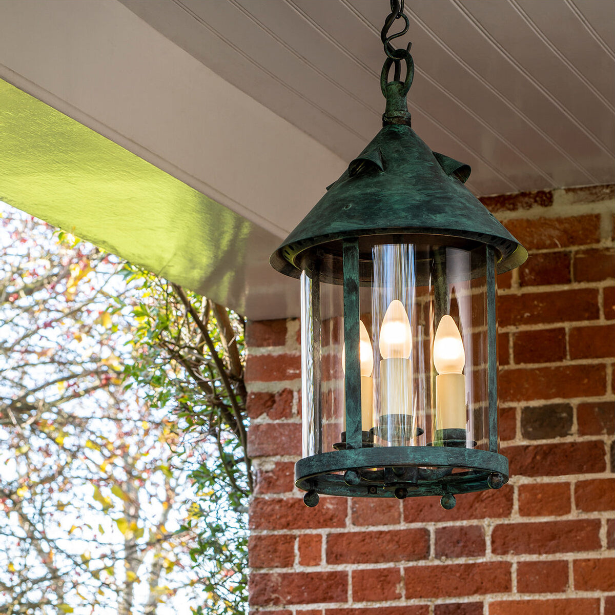 Tinduvyh Vintage Industrial Metal Glass Lantern Pendant Lamp - Neutralighting