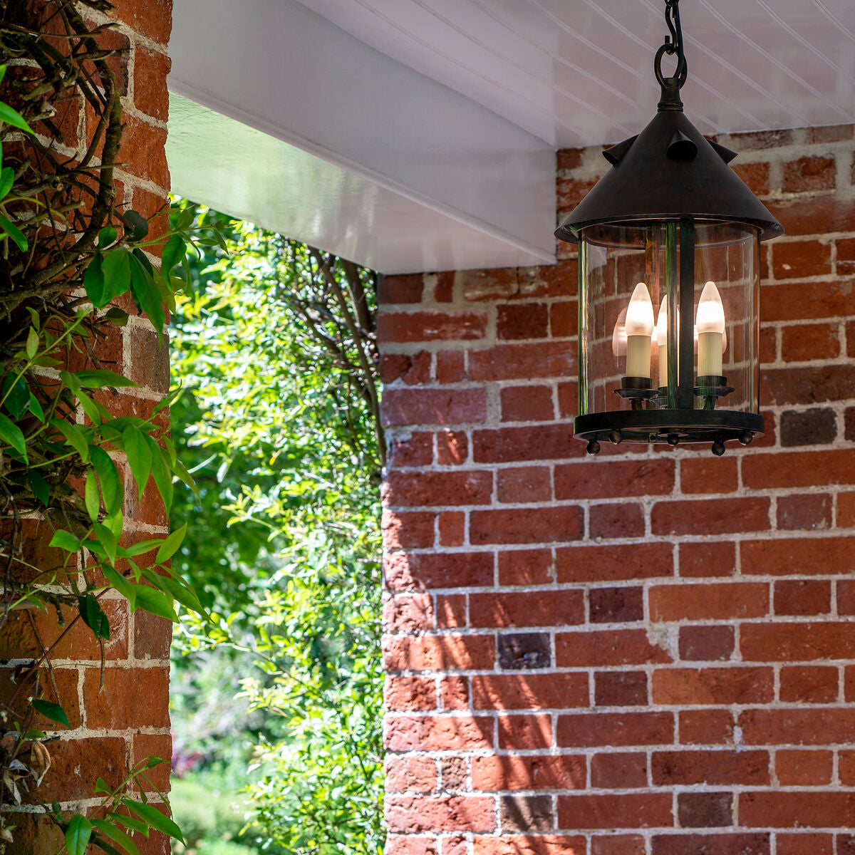 Tinduvyh Vintage Industrial Metal Glass Lantern Pendant Lamp - Neutralighting