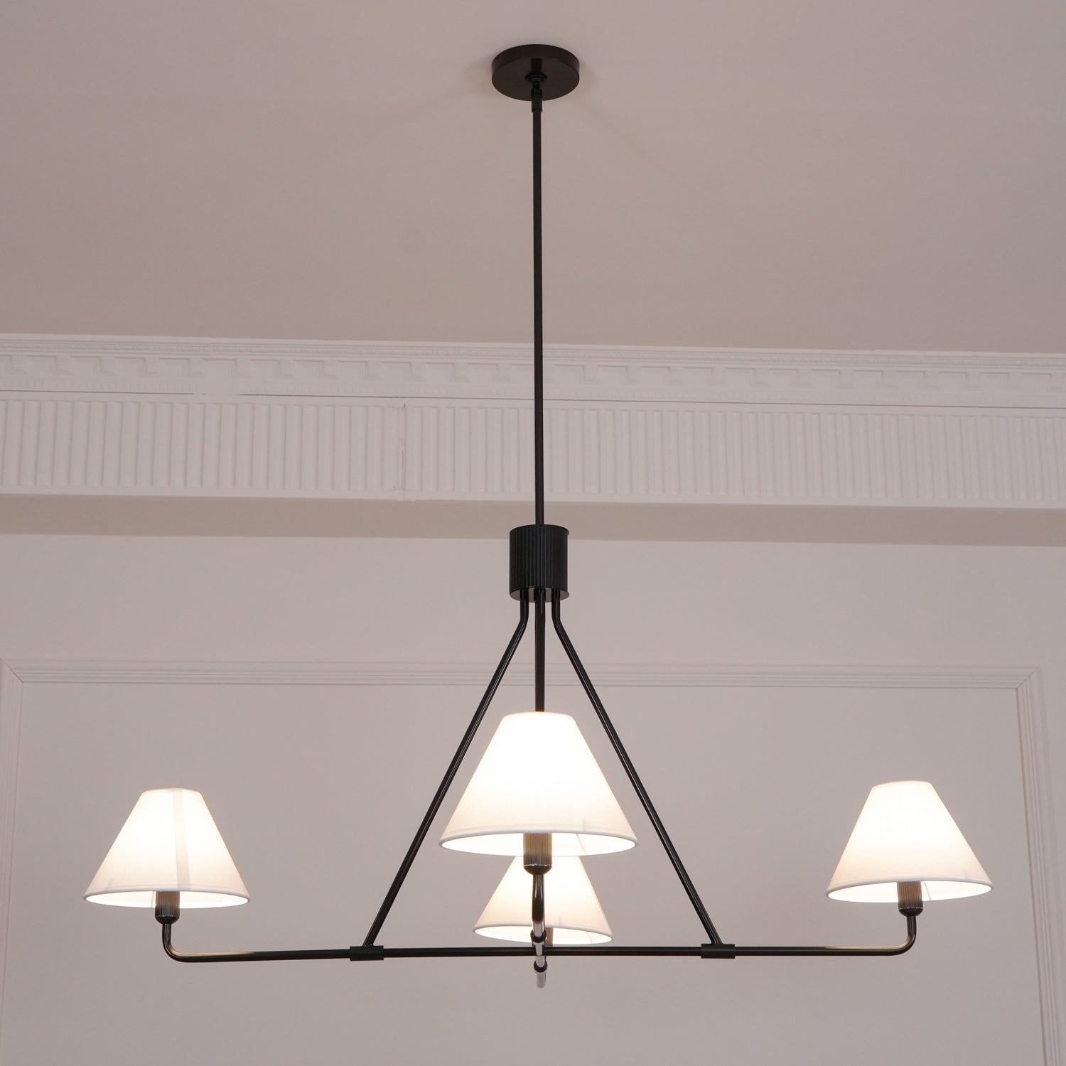 Ornuvyh Vintage Industrial Metal Fabric Chandelier - Neutralighting