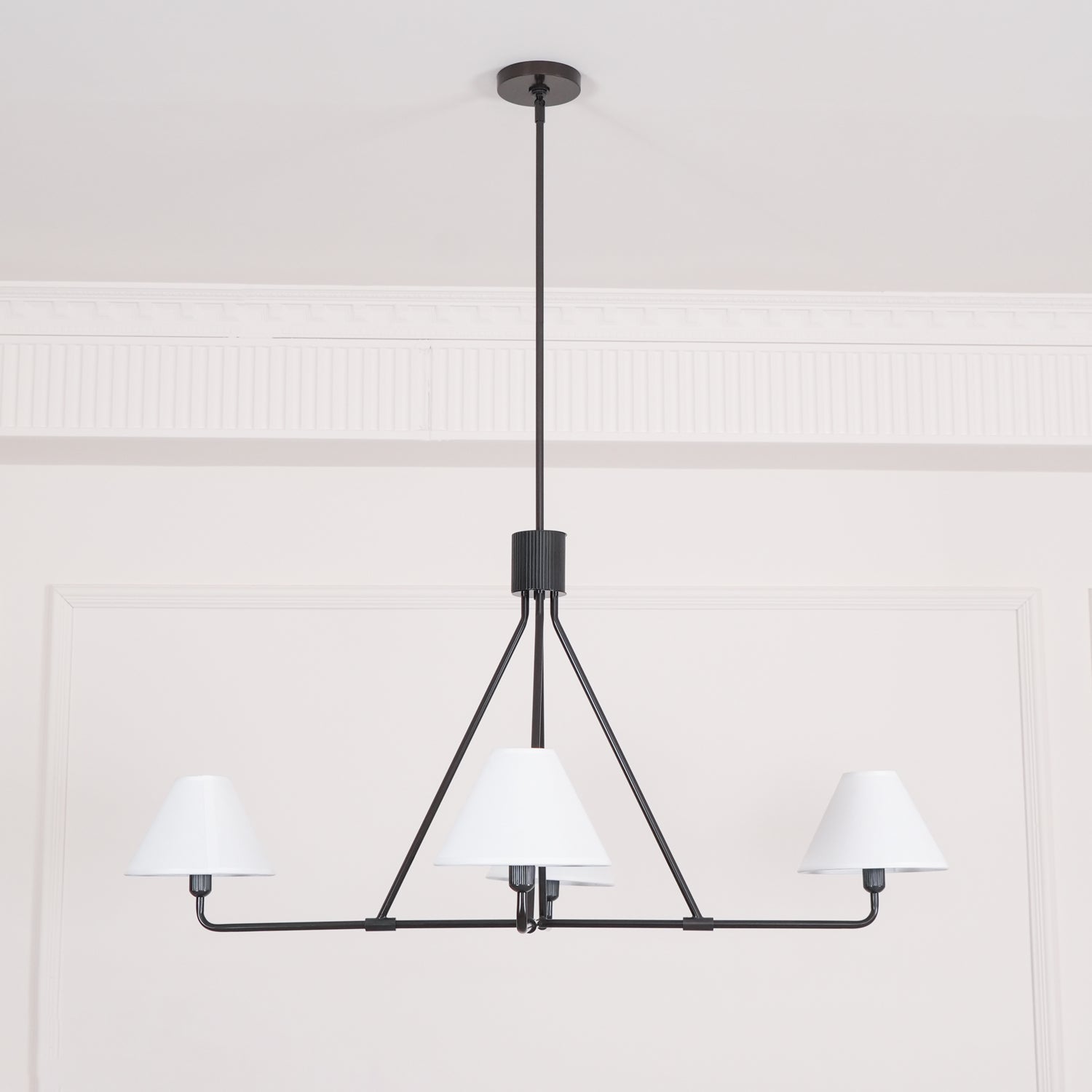 Ornuvyh Vintage Industrial Metal Fabric Chandelier - Neutralighting