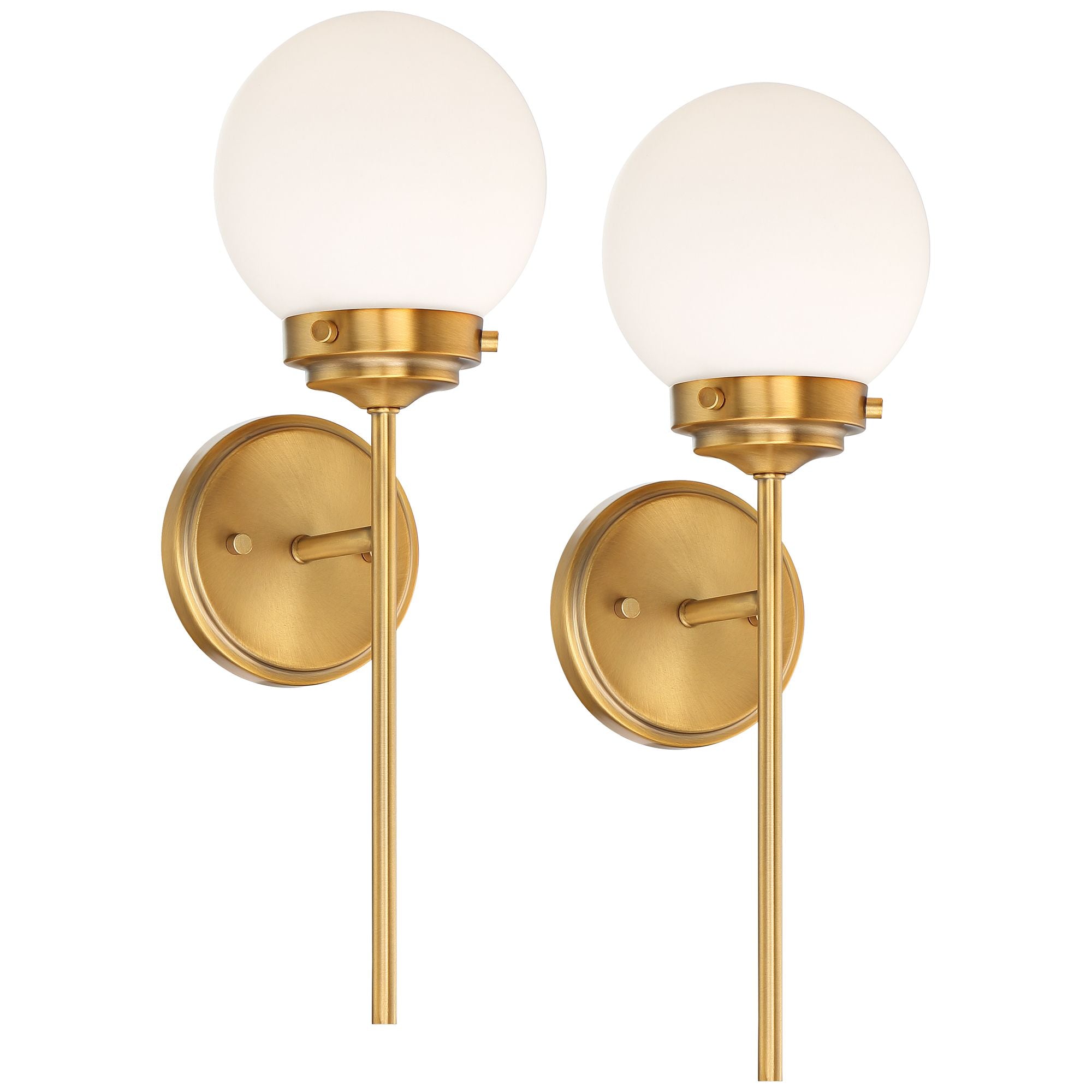 Waegnuvyh Modern Minimalist Brass Glass Wall Lamp - Neutralighting