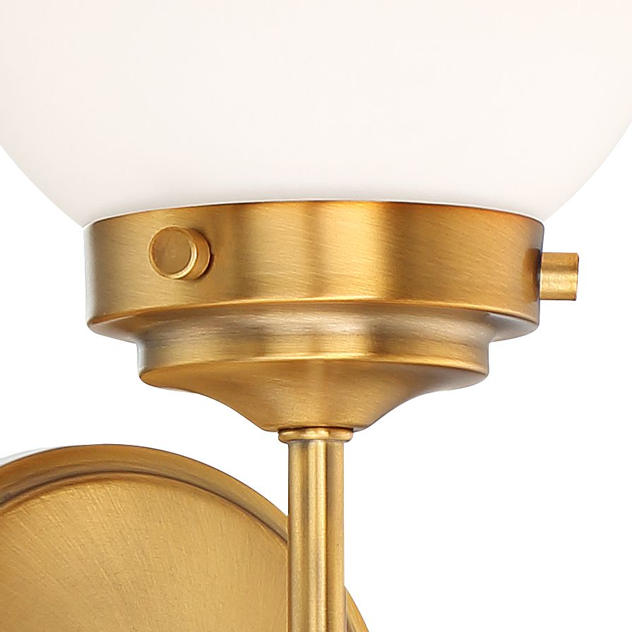 Waegnuvyh Modern Minimalist Brass Glass Wall Lamp - Neutralighting