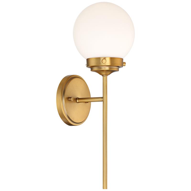 Waegnuvyh Modern Minimalist Brass Glass Wall Lamp - Neutralighting
