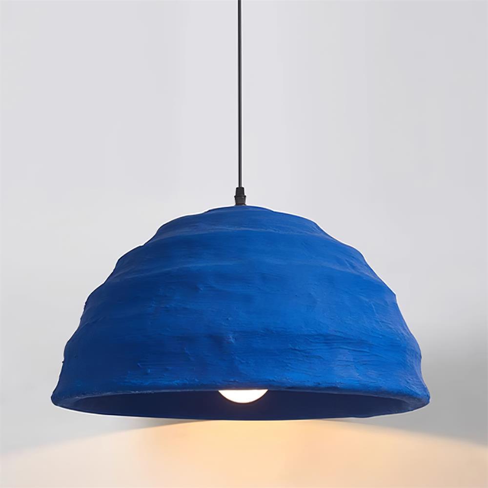 Pendant Lamp Dome Shade Blue Industrial - Neutralighting