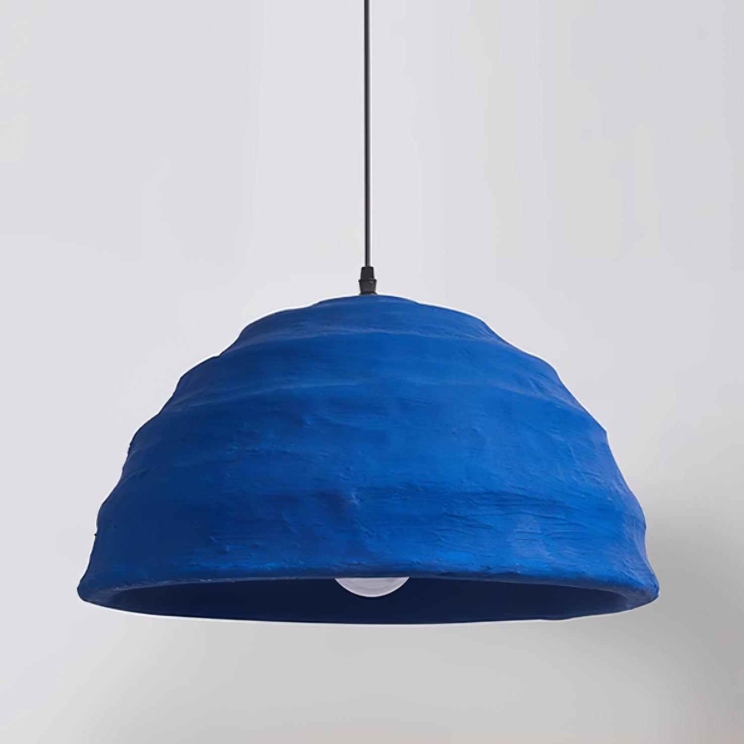 Pendant Lamp Dome Shade Blue Industrial - Neutralighting