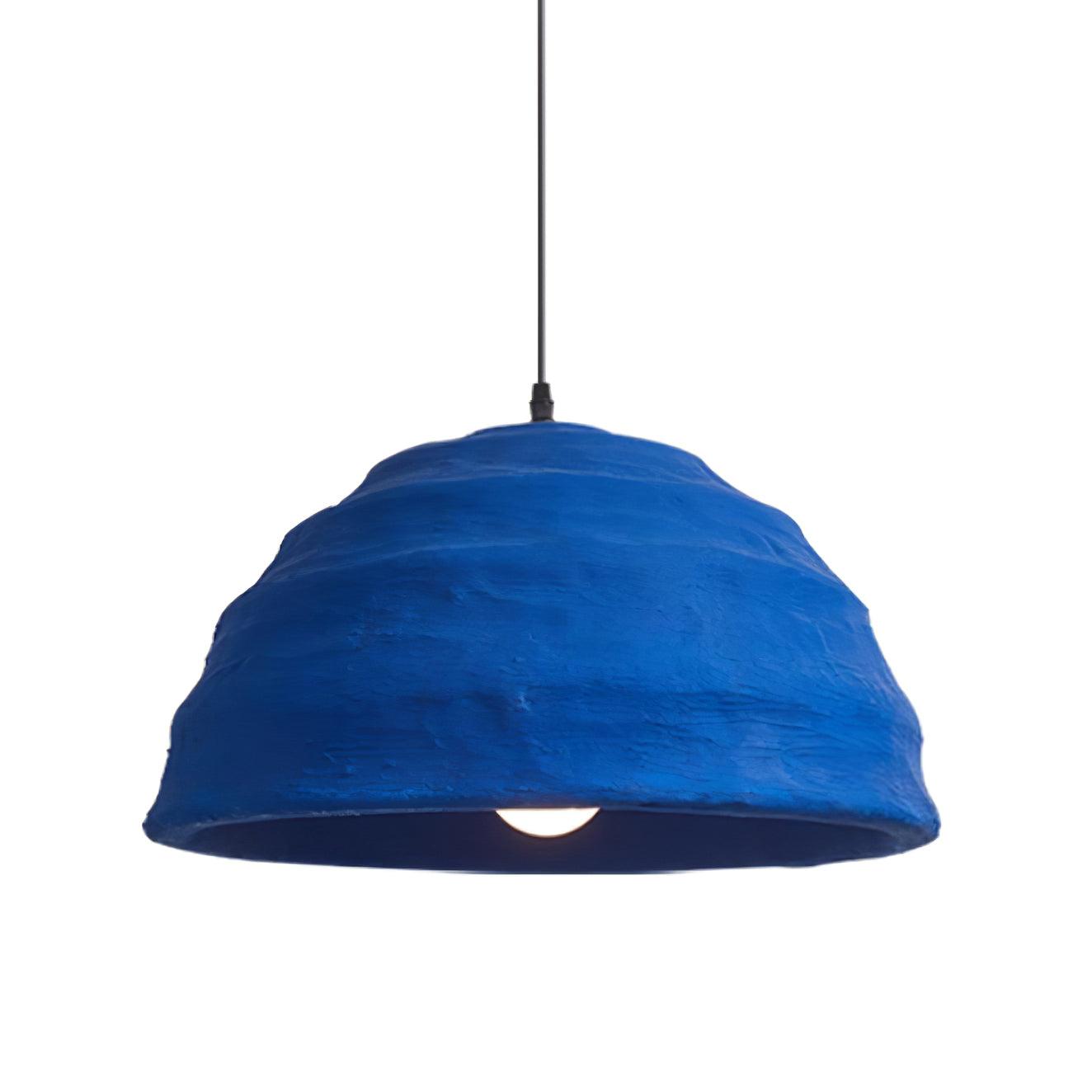 Pendant Lamp Dome Shade Blue Industrial - Neutralighting