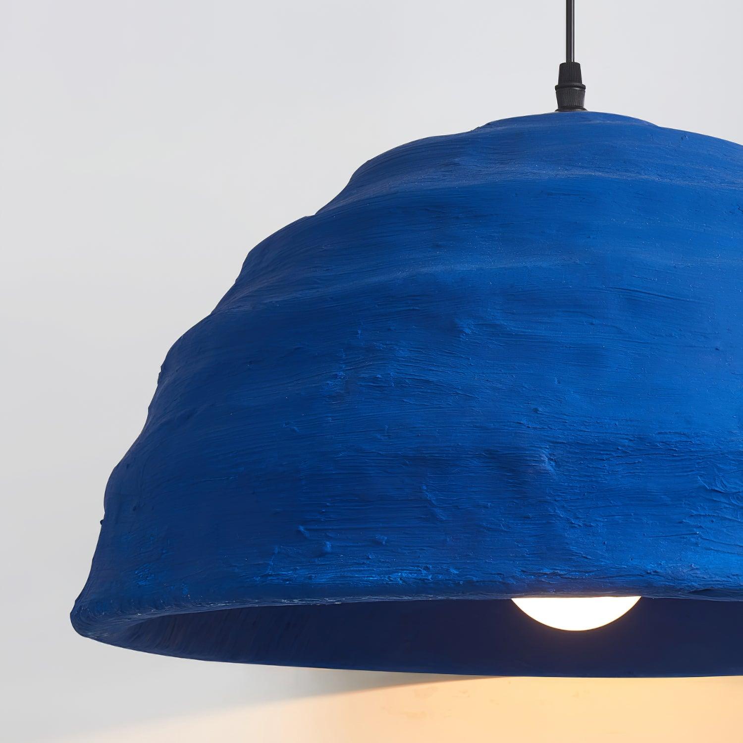 Pendant Lamp Dome Shade Blue Industrial - Neutralighting