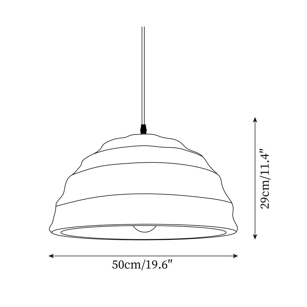 Pendant Lamp Dome Shade Blue Industrial - Neutralighting