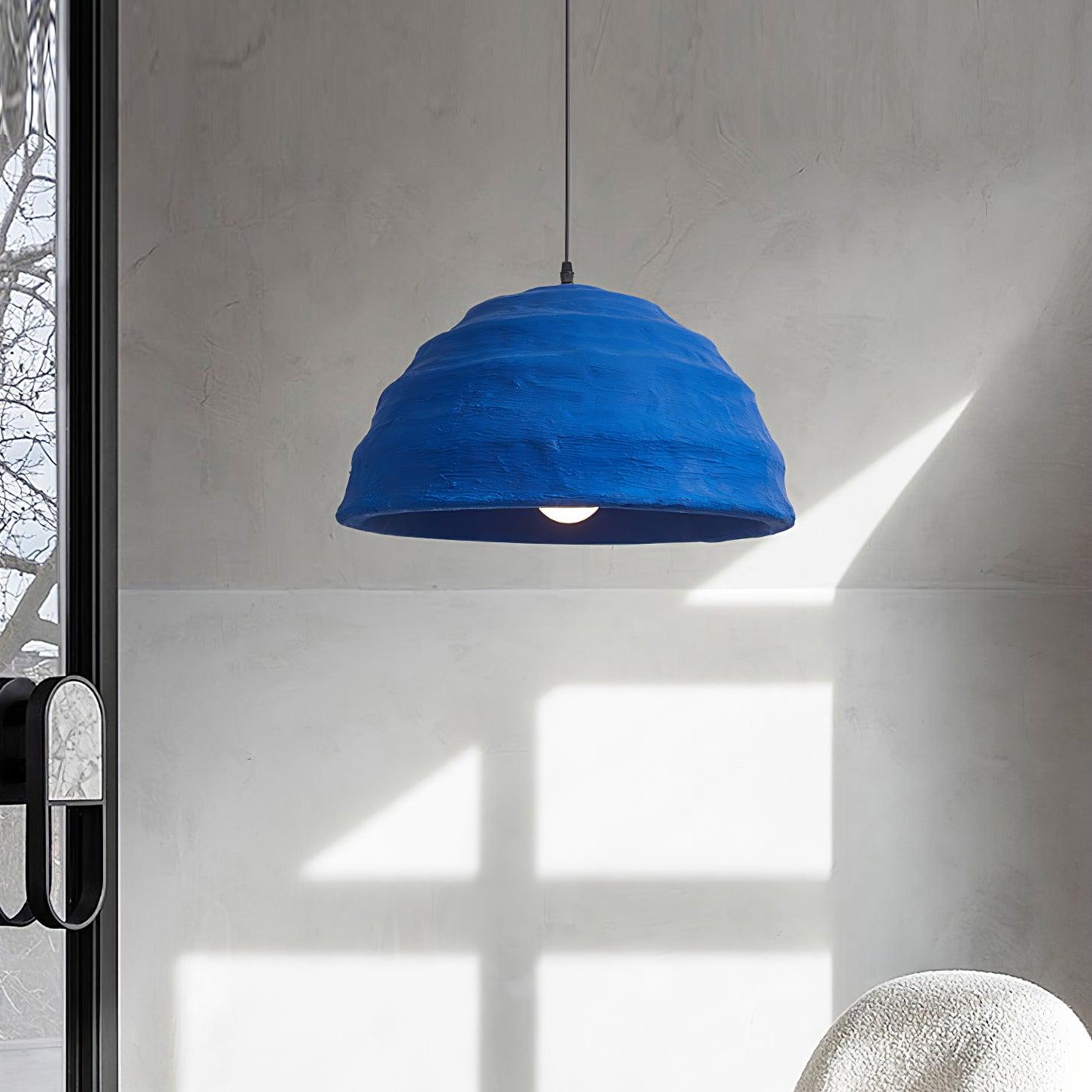 Pendant Lamp Dome Shade Blue Industrial - Neutralighting