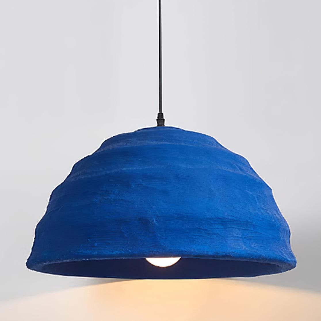 Pendant Lamp Dome Shade Blue Industrial - Neutralighting