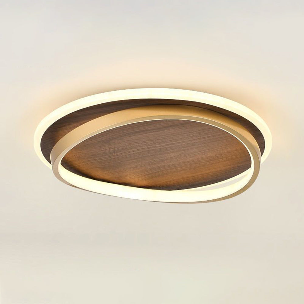 Arisha Modern Rund Dimmable Ceiling Light Gold Metal Acrylic Bedroom - Neutralighting