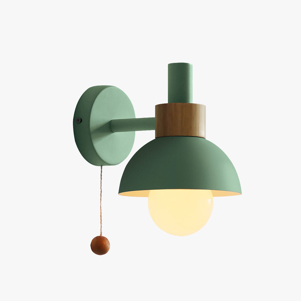 Valentina Modern LED Wall Lamp Metal Glass Bedroom White/Yellow/Pink/Green - Neutralighting