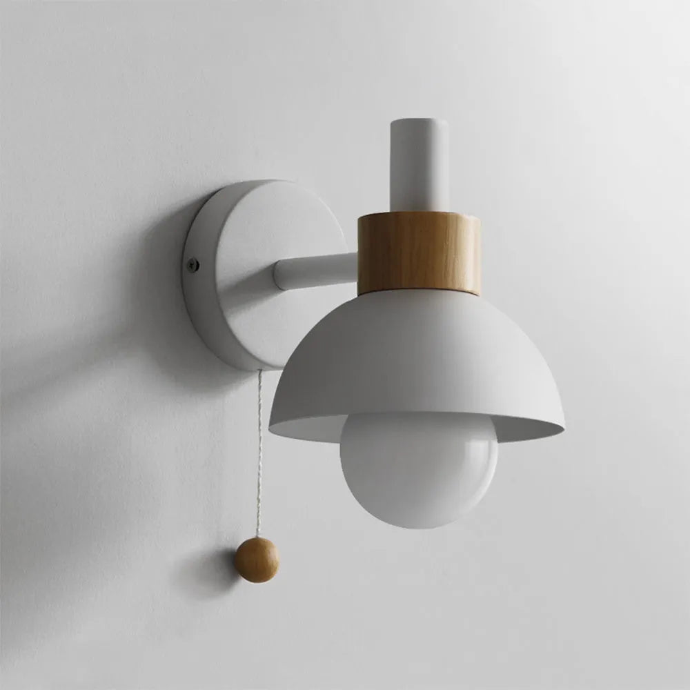 Valentina Modern LED Wall Lamp Metal Glass Bedroom White/Yellow/Pink/Green - Neutralighting