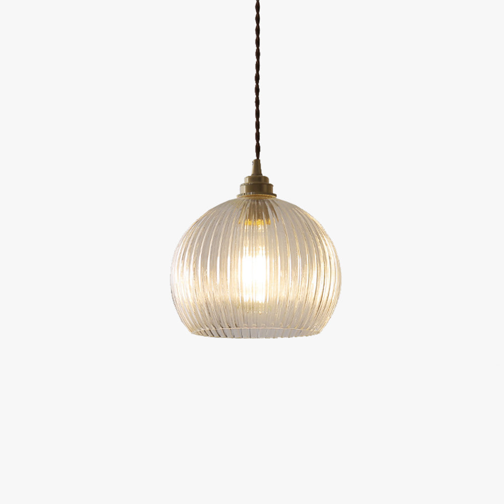 Valentina Minimalist Sphere Metal/Glass LED Pendant Light White/Transparent - Neutralighting