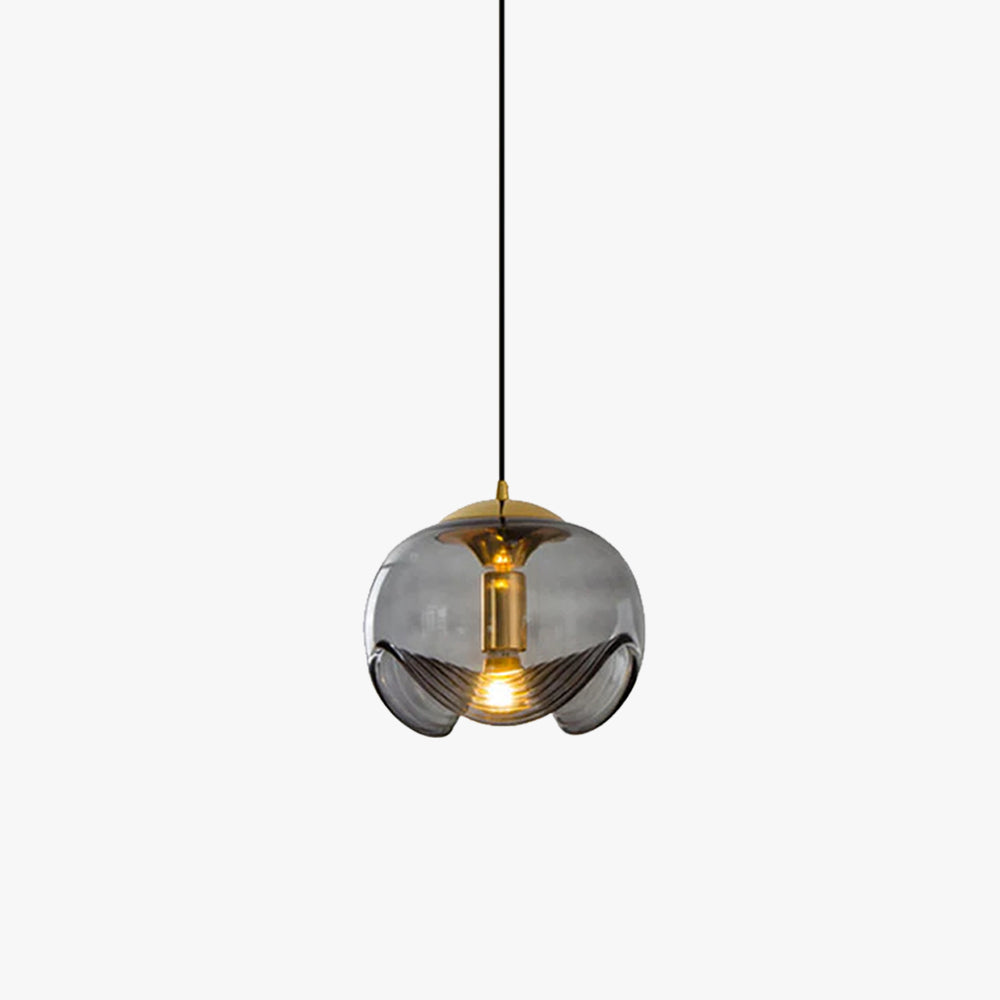 Valentina Design LED Globe Pendant Light Black Glass Bar Counter - Neutralighting