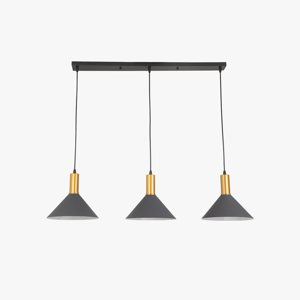 Arisha Modern Minimalist Conic Industrial Cluster Pendant Light, Blue, Metal - Neutralighting
