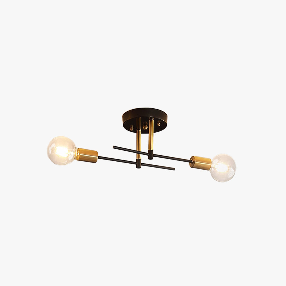 Valentina Flush Mount Ceiling Light Globe Modern, Metal/Glass - Neutralighting