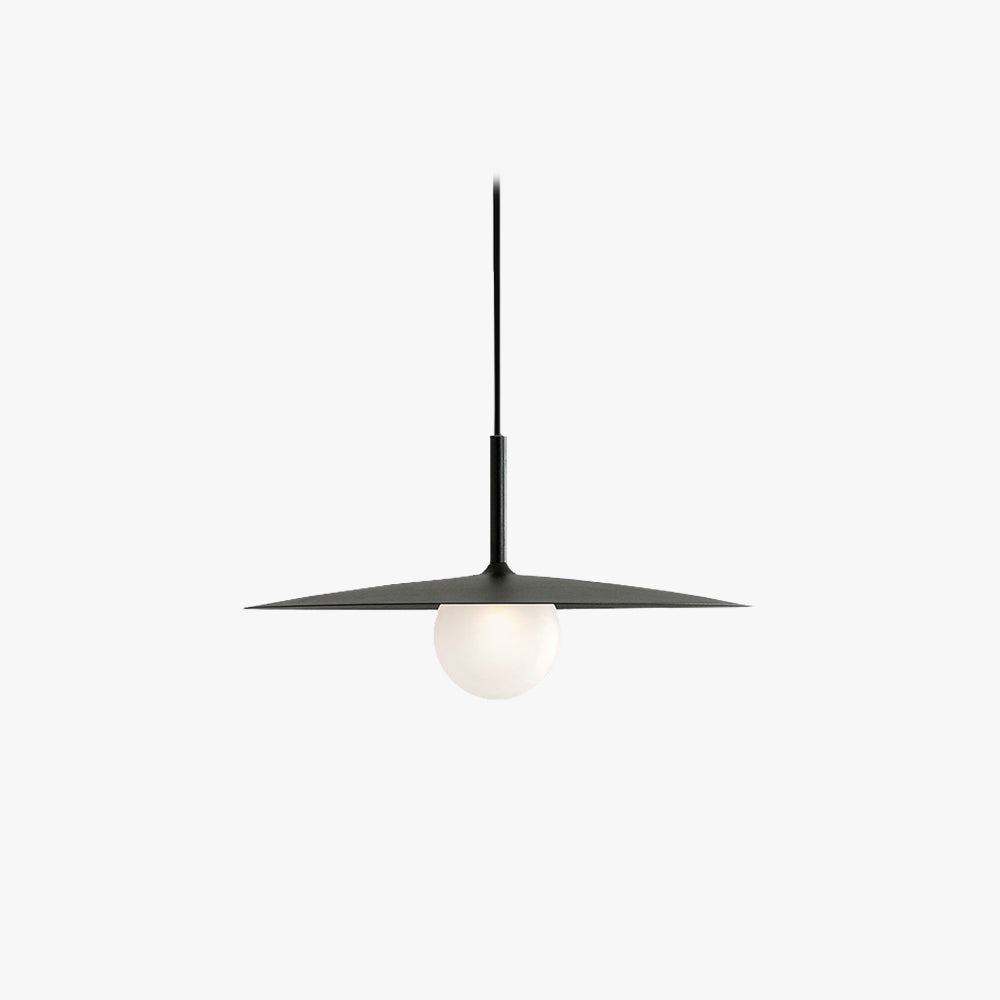 Arisha Modern Dish-shaped Metal Pendant Light, Black/White/Grey - Neutralighting