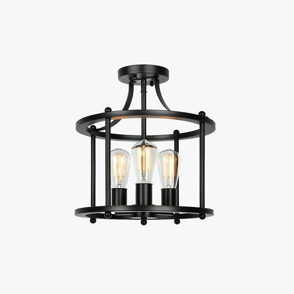 Austin Flush Mount Ceiling Light Lantern Industrial - Neutralighting
