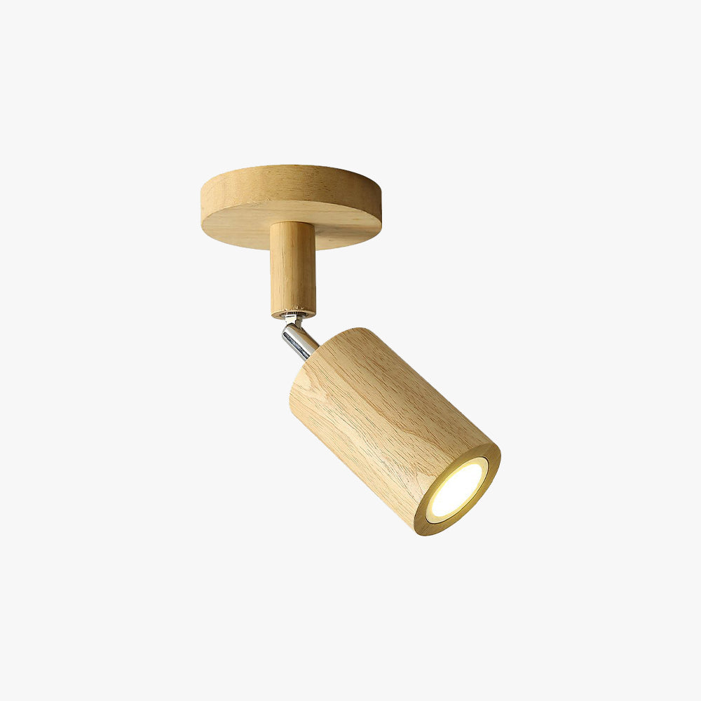 Muto Modern LED Adjustable Ceiling Spotlight, Wood - Neutralighting