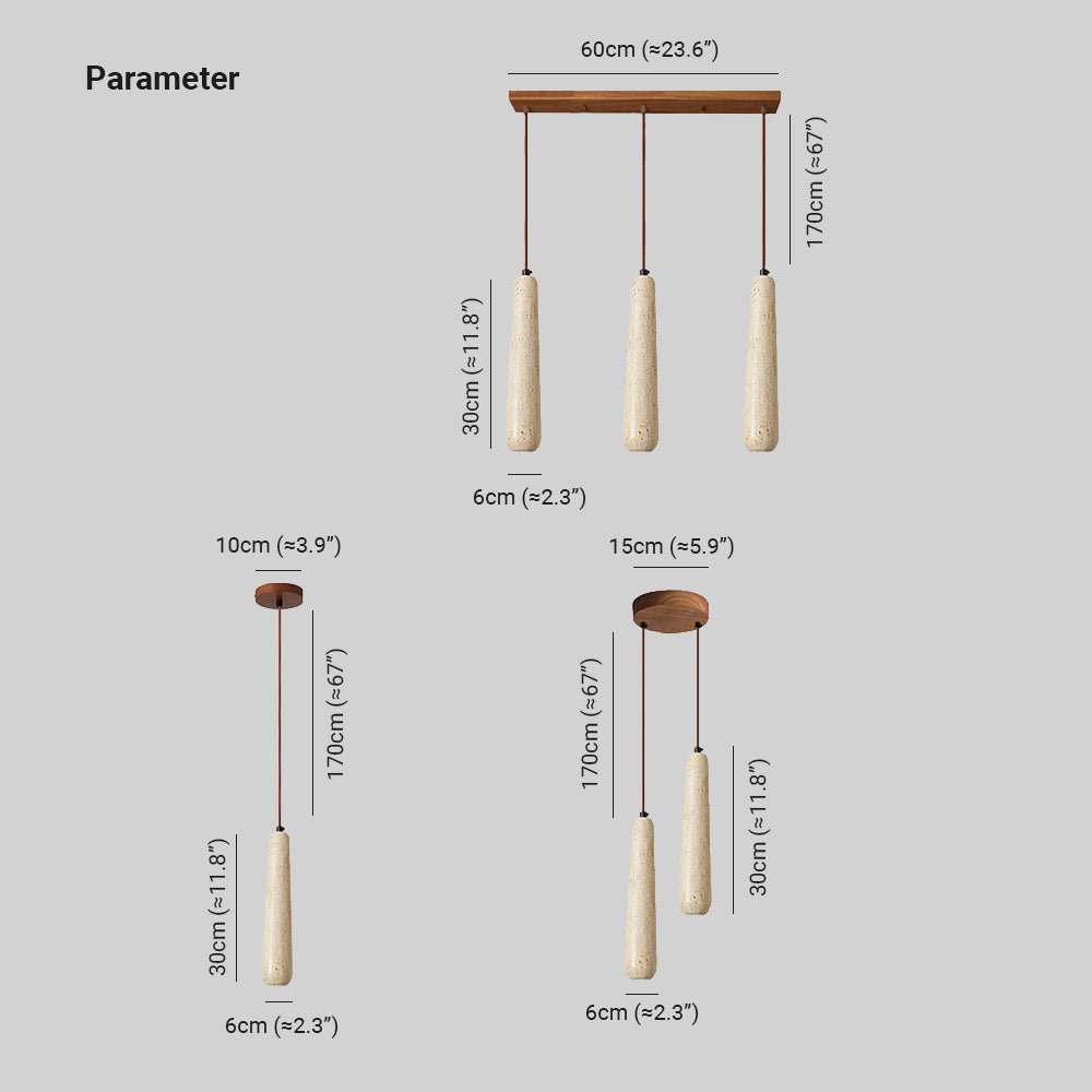Muto Minimalist Wooden Pendant Light, Natural Wood Color - Neutralighting