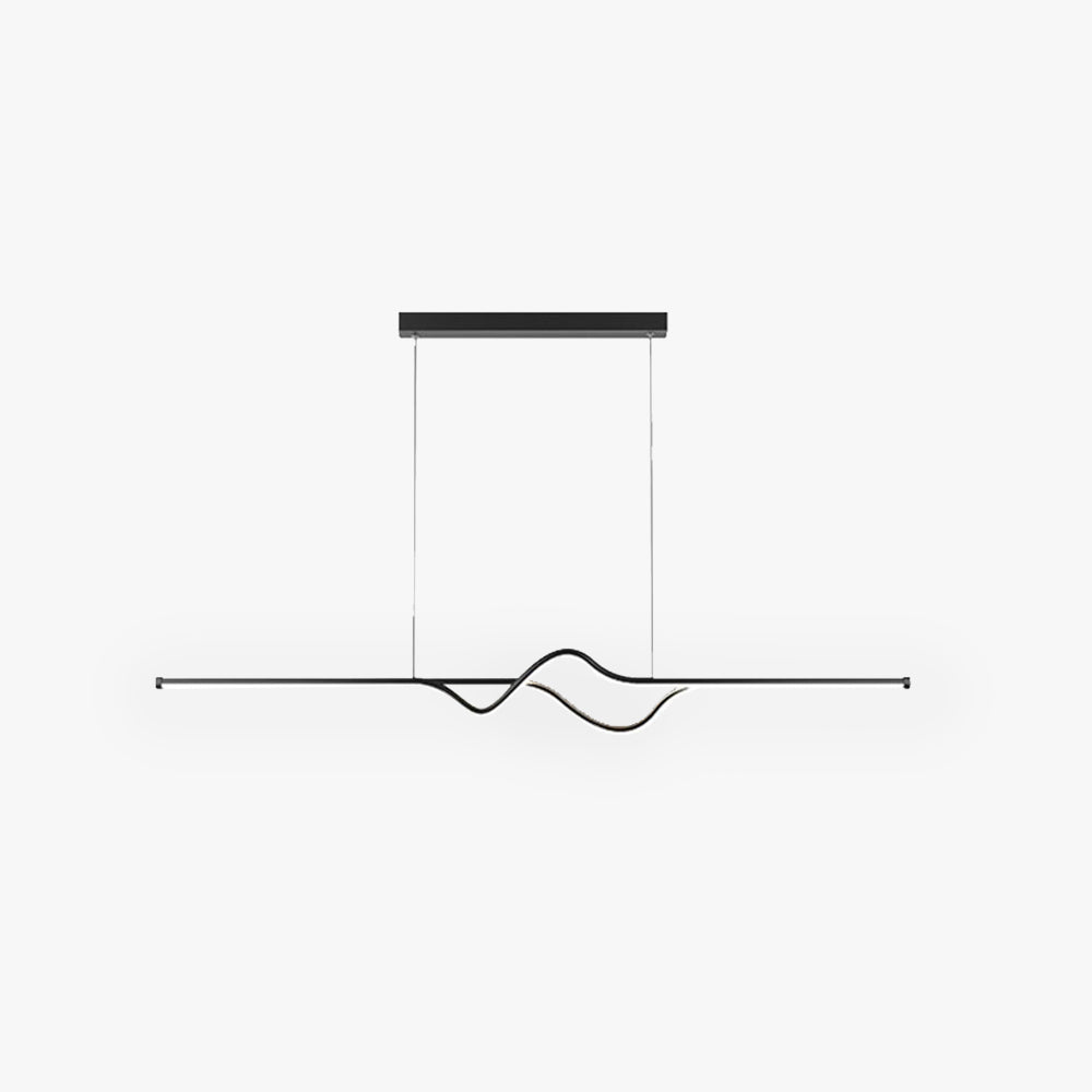 Arisha Modern Linear Metal Pendant Light, Black/White/Grey - Neutralighting