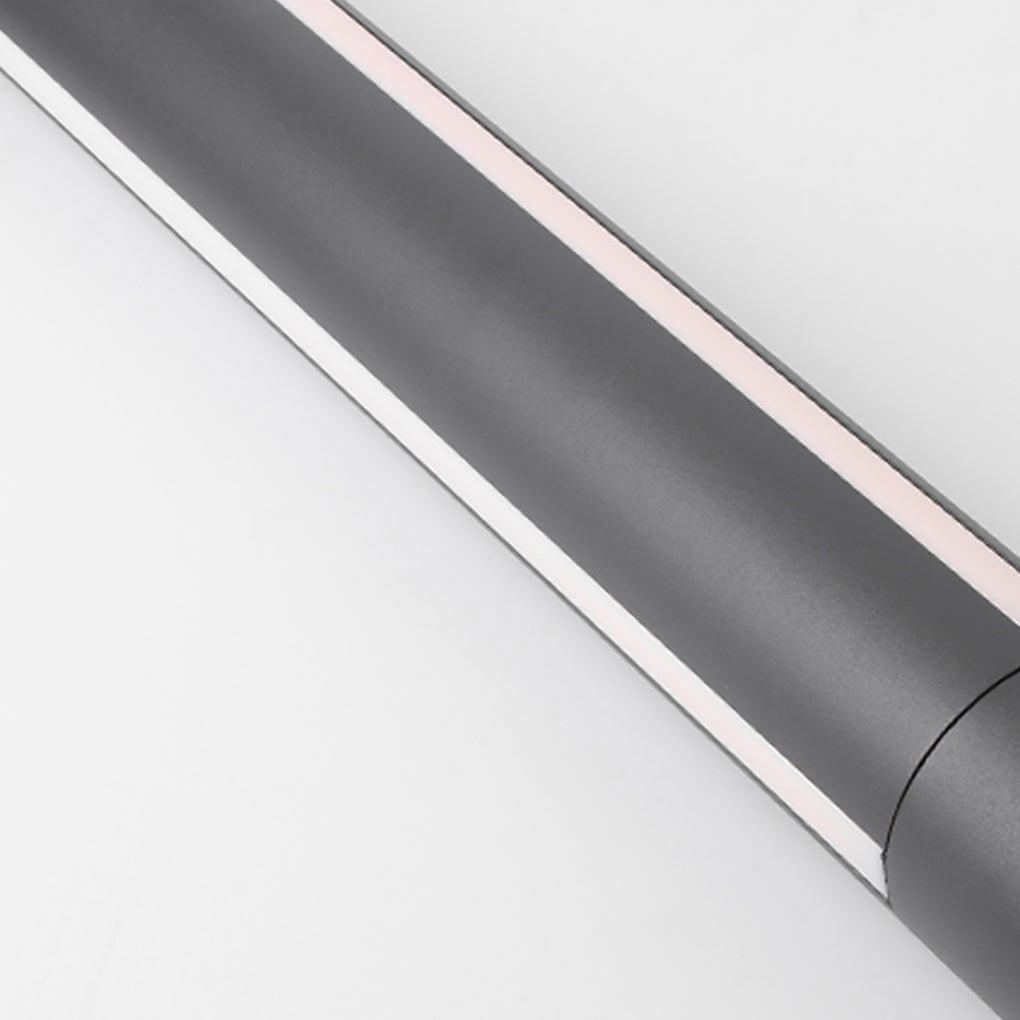 Ray Column Double Light Strip Outdoor Path Light, Black - Neutralighting
