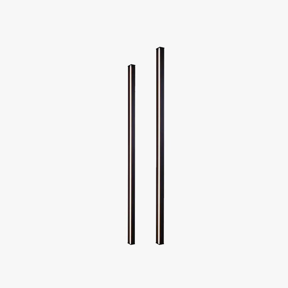 Gravo Minimalist Linear Metal/Acrylic Wall Lamp, Gold/Black/White