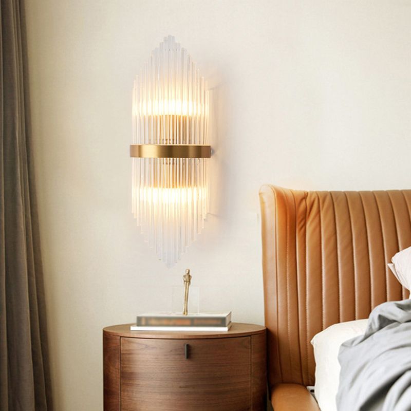 Kristy Luxury Gold Crystal Bedroom Bedside Wall Lamp - Neutralighting