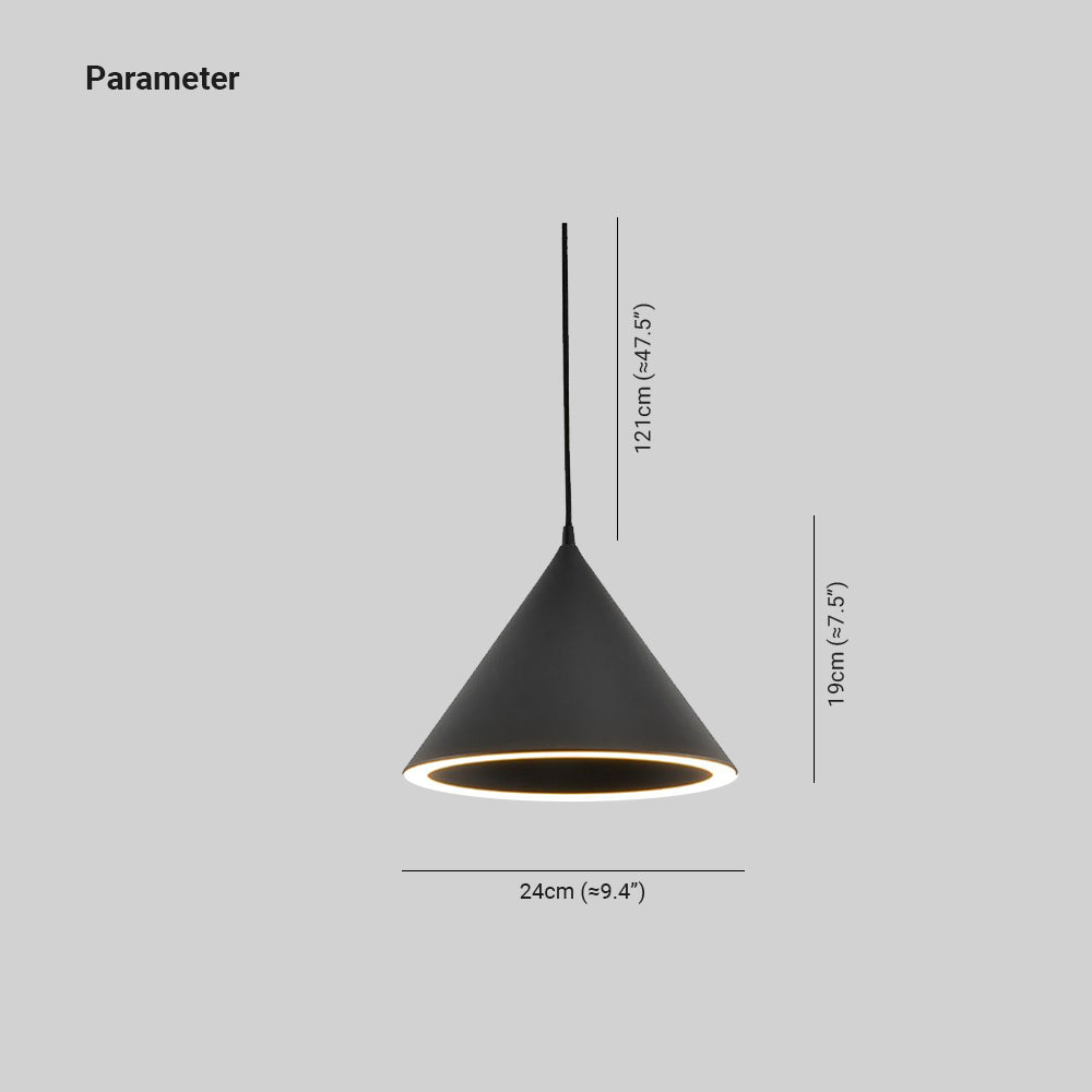 Aria Funnel-Shape Colourful LED Pendant Light - Neutralighting