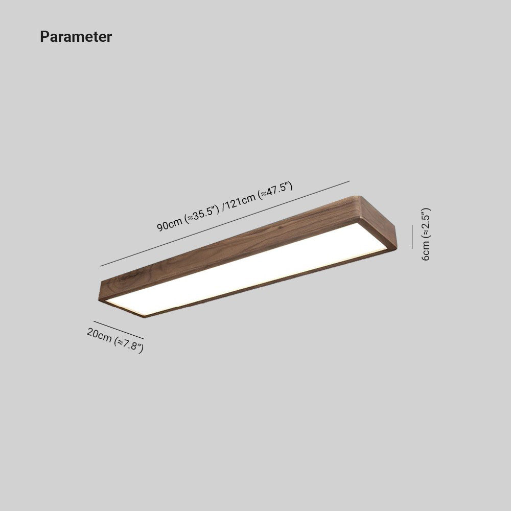 Muto Rectangular Designer Flush Mount Ceiling Light - Neutralighting