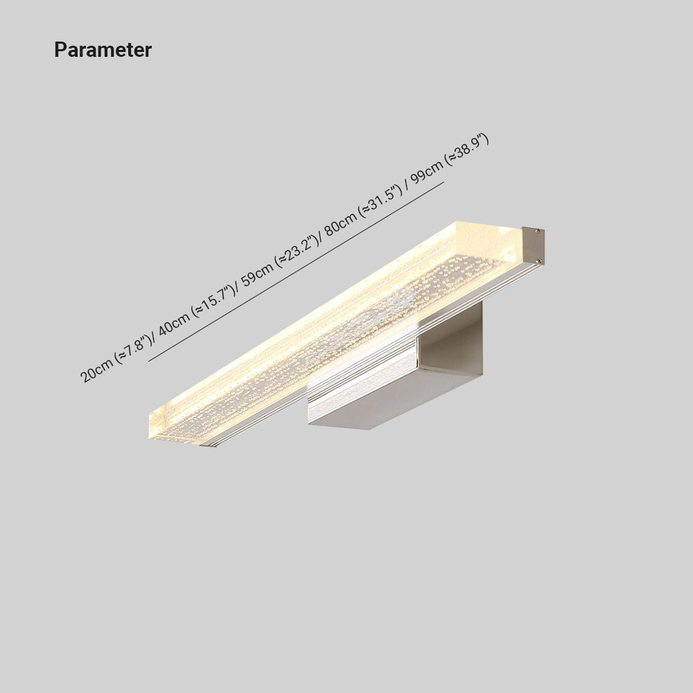 Arisha Modern Rectangular Metal Modern Wall Lamp, Silver - Neutralighting