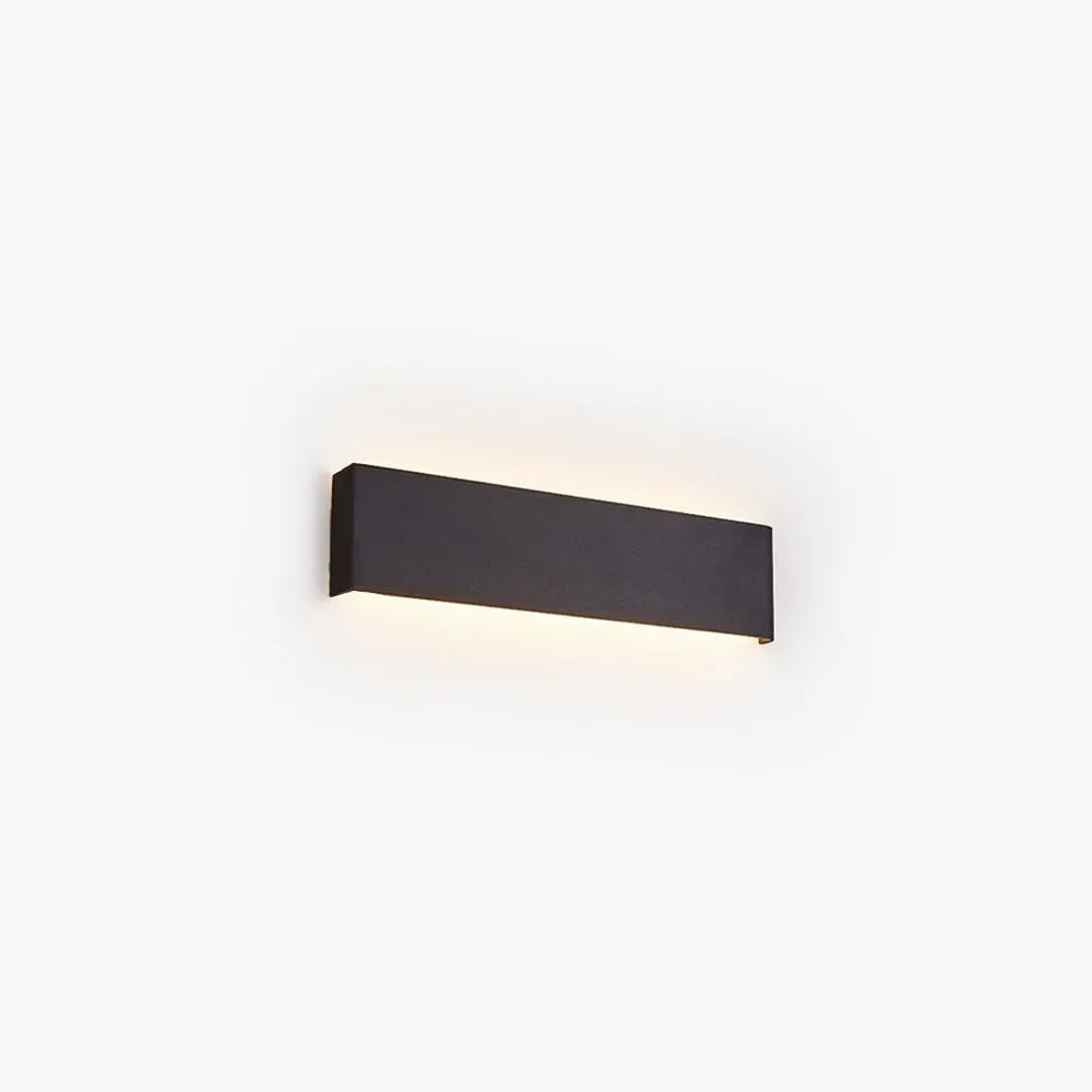 Arisha Minimalist Rectangular Wall Lamp,Black/White/Gold - Neutralighting