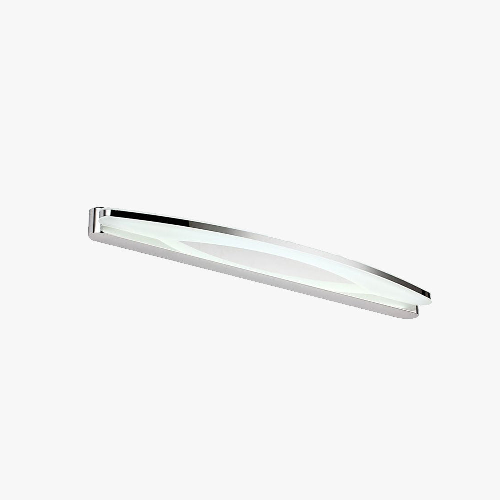Arisha Minimalist Oval Vanity Wall Lamp, Chrome, Bedroom/Bathroom - Neutralighting